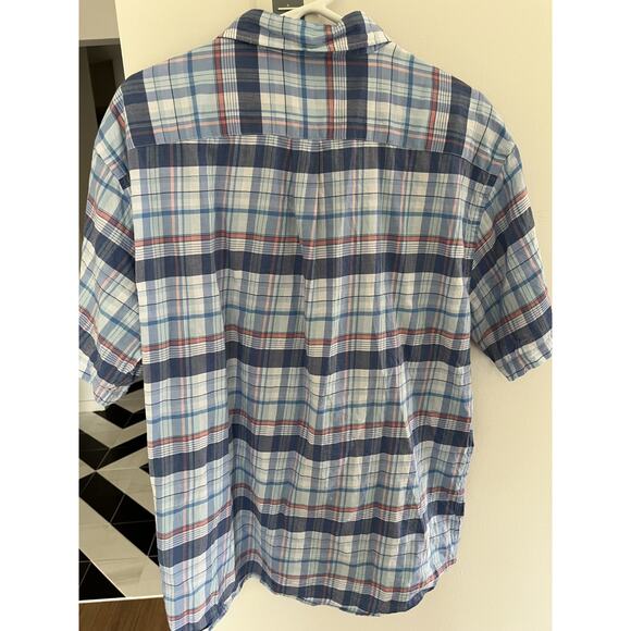 Peter Millar Men XL Shirt Cotton Cocktails Checked Button Up Short Sleeve - Picture 5 of 6